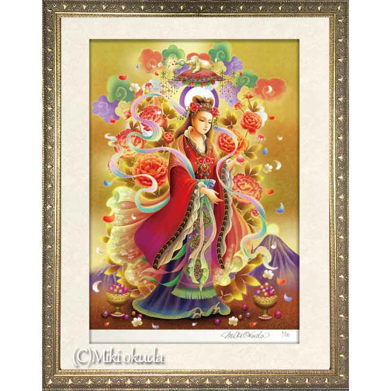 吉祥天 開運絵 仏画 ジクレー版画 スピリチュアル SS～Mサイズ – 癒し