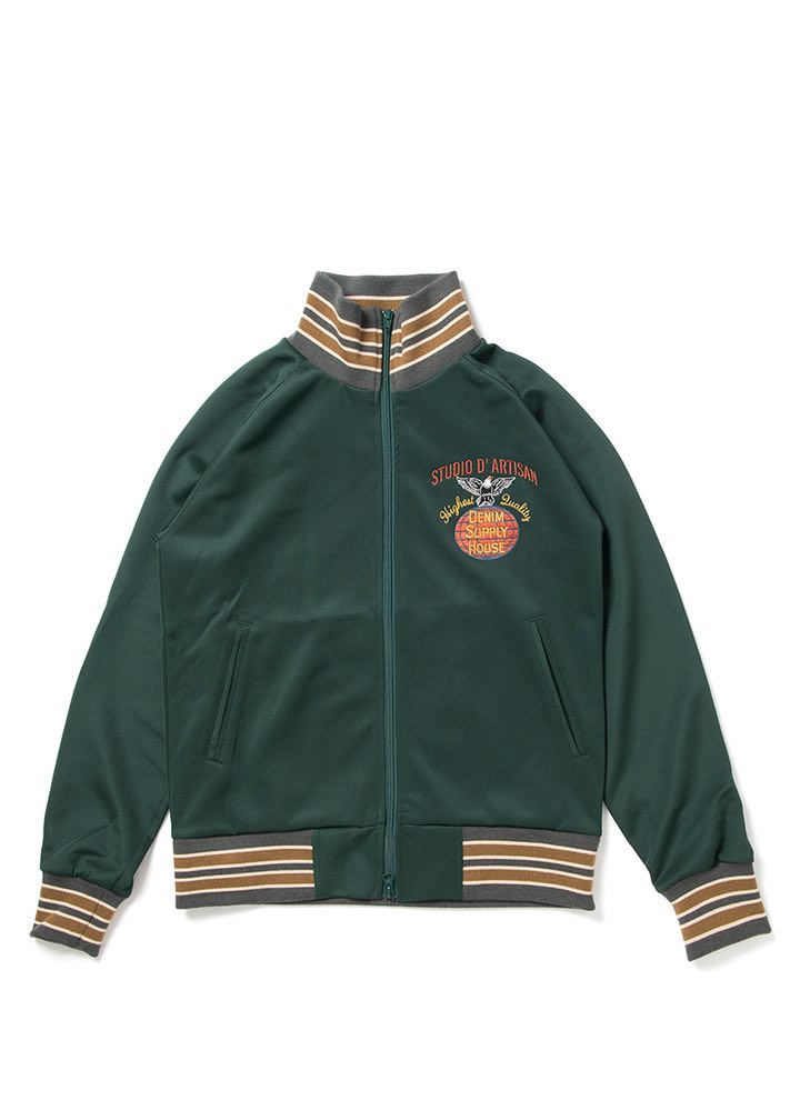 Studio D'Artisan Track Jacket in Green - Mildblend Supply Co