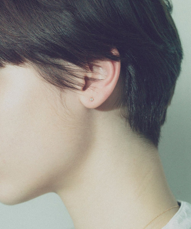 K18 ダイヤモンド 0.1ct ピアス「ブライト」（270689-670689