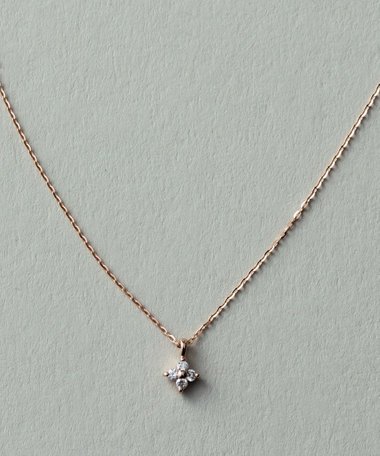 レイヤード] K18MPG ダイヤモンド フローレット ネックレス（661070