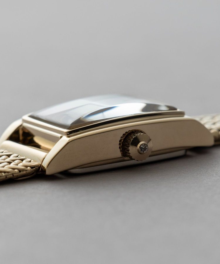 ダイヤモンド レクタングルフェイス メッシュベルト ウォッチ（890570