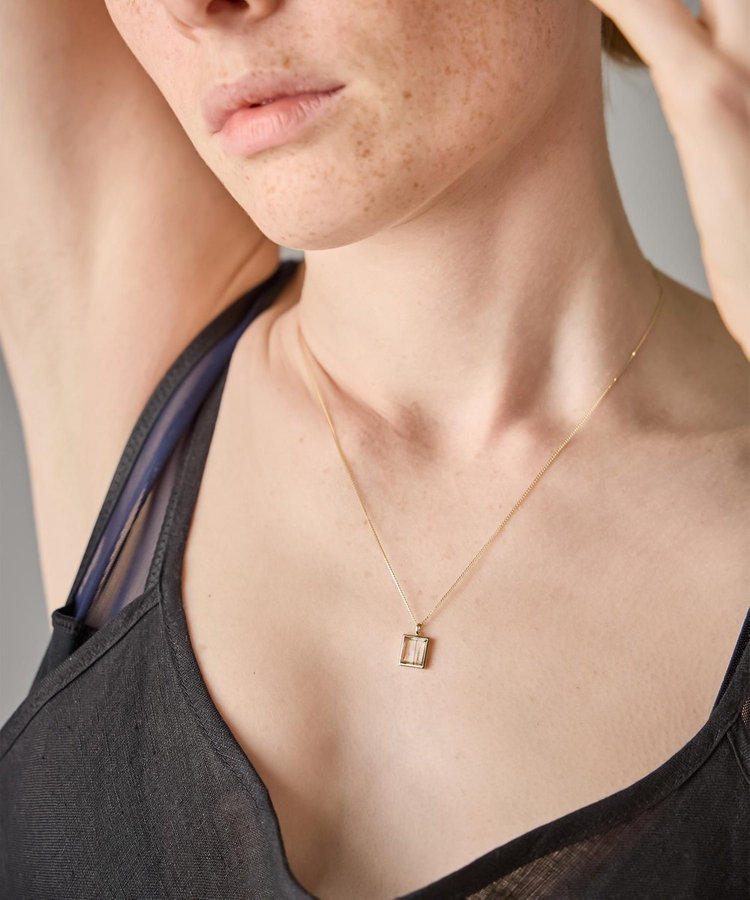 ジェム] K18YG スカポライト ネックレス（206135） ｜ women