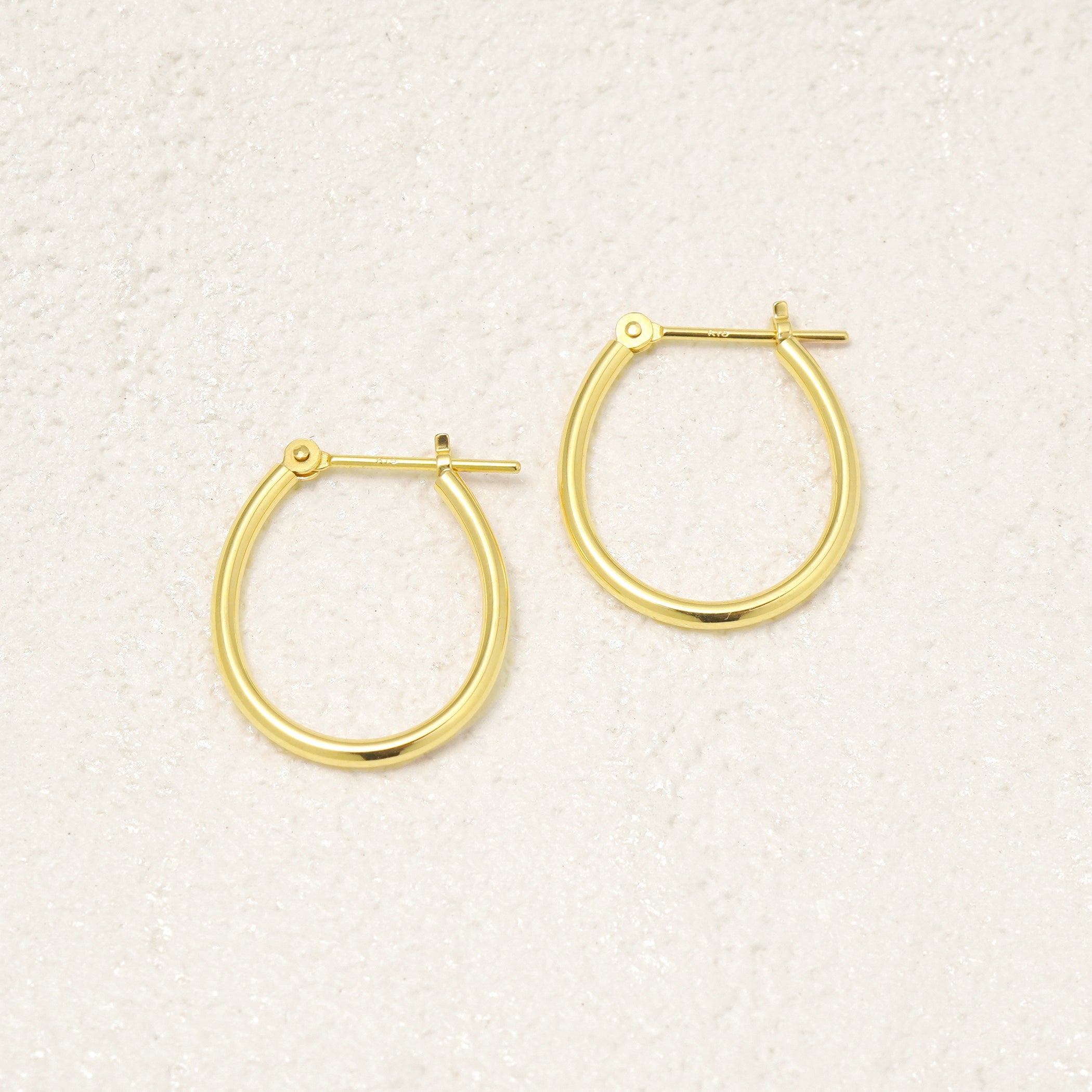 K18 イエローゴールド フープ ピアス – Milluflora | ミルフローラ