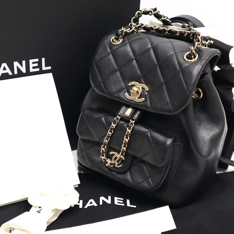 最新 未使用 シャネル CHANEL リュック マトラッセ チェーン カーフ