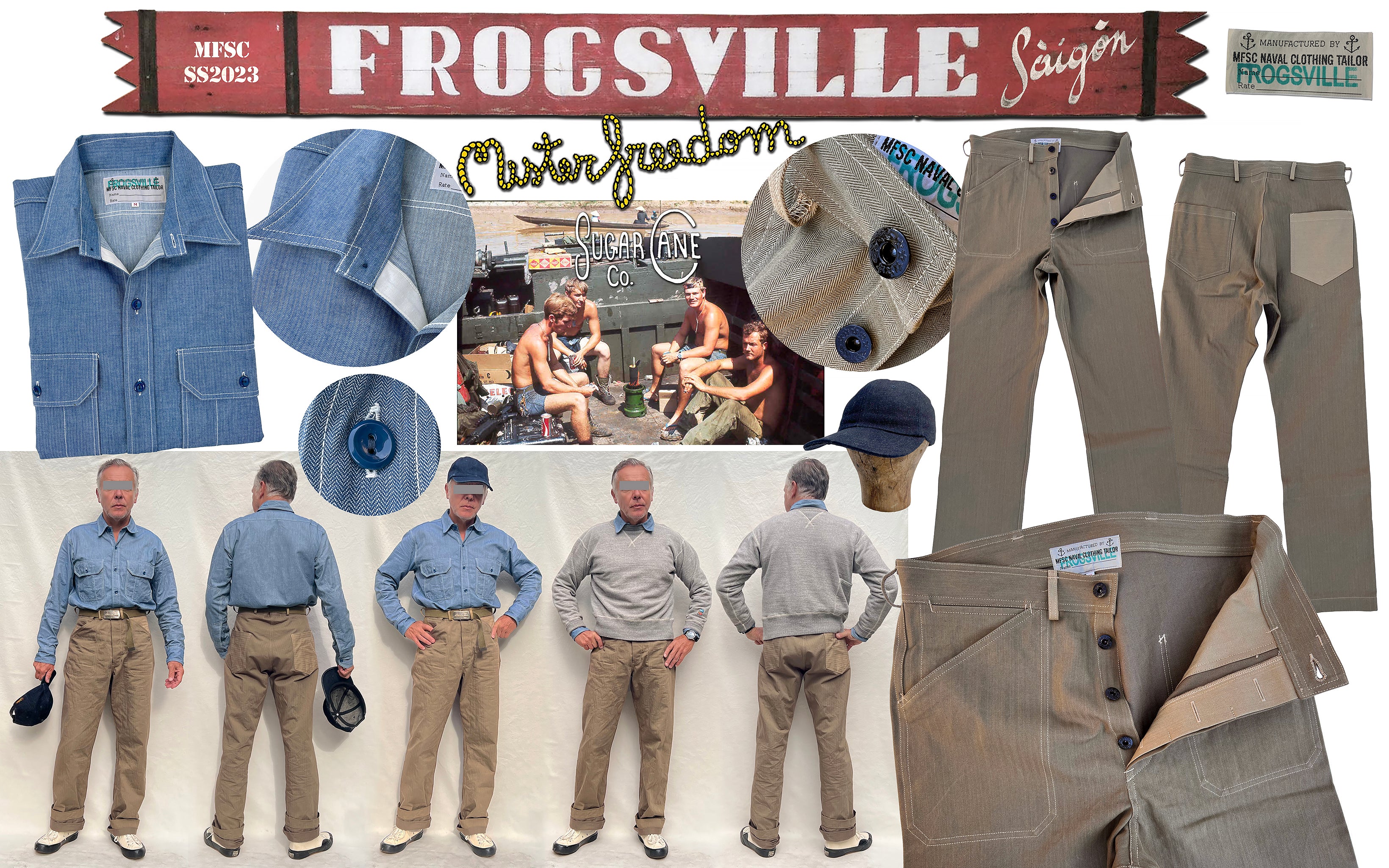 MISTER FREEDOM® X SUGAR CANE MSFC SS2023 LOOKBOOK PREVIEW – Mister