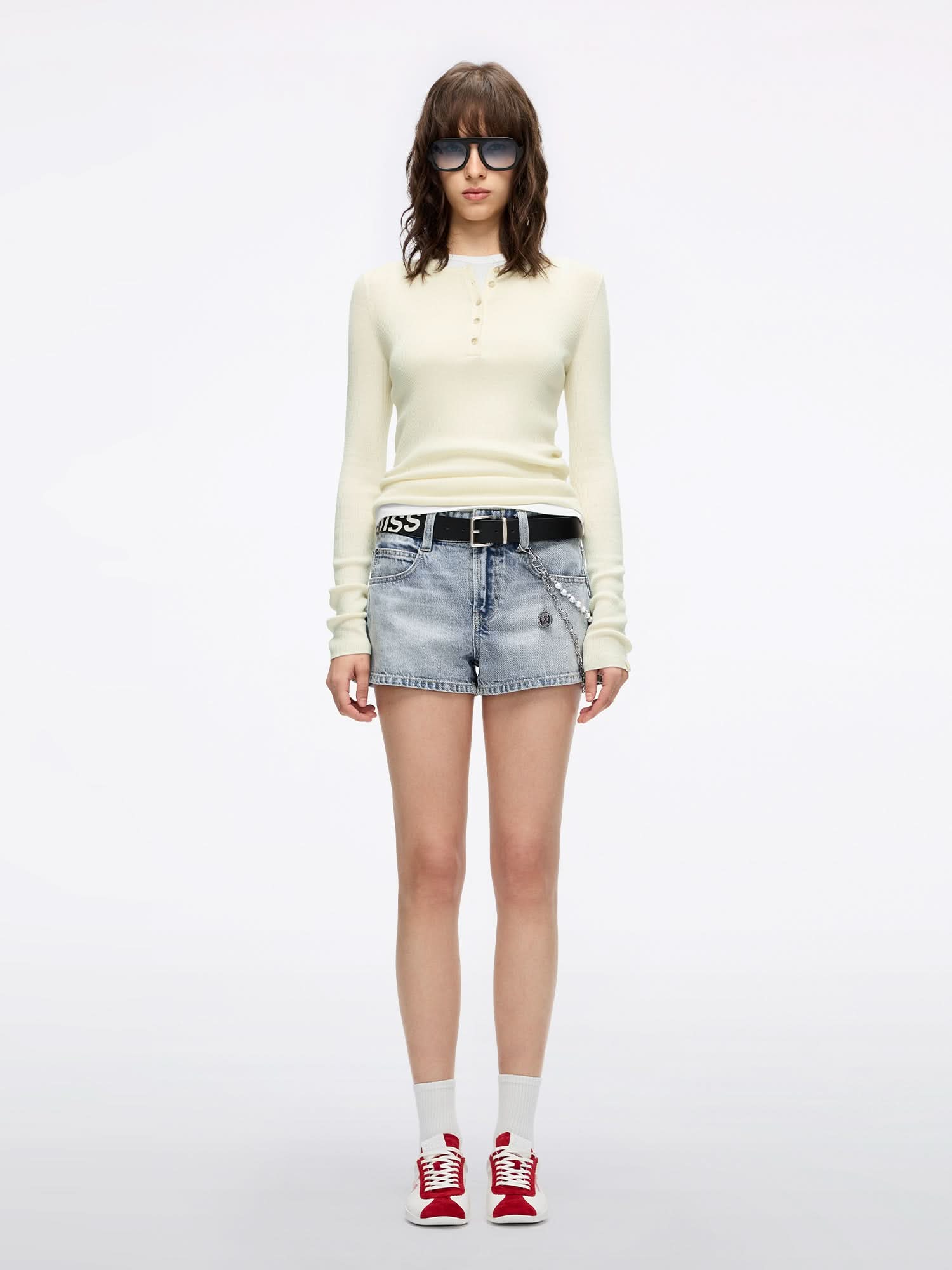 Faux Layered Knit Top - MISS SIXTY