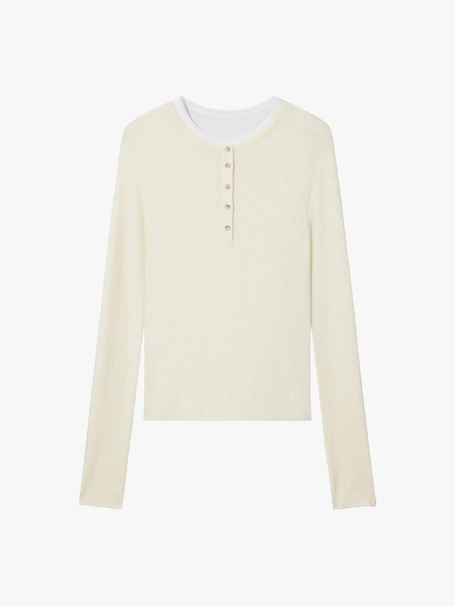 Faux Layered Knit Top - MISS SIXTY