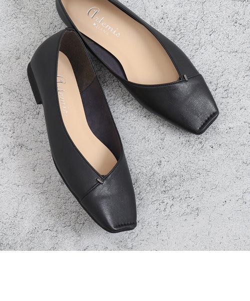 片足150g】超軽量スクエアトゥフラットシューズ｜アルテミスバイ