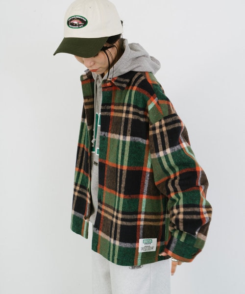 DISCUS別注】シャギーチェックシャツジャケット｜チャオパニック