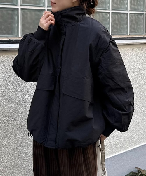 軽くて暖かい/マルチウェイ】BIGポケットスタンドワークアウター