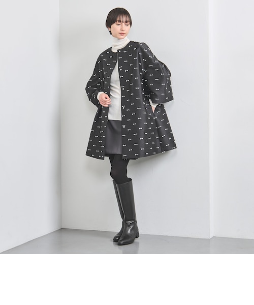 リボン カットジャガード コート｜ユナイテッドアローズ アウトレット