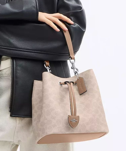 公式】ローアン バケット バッグ・シグネチャー キャンバス｜コーチ