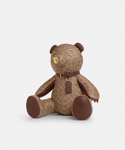 公式】コレクティブル ベア・シグネチャー キャンバス｜コーチ