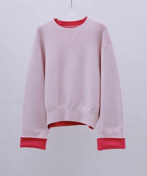 バイカラーリバーシブルニットプルオーバー｜アダムエロペの通販