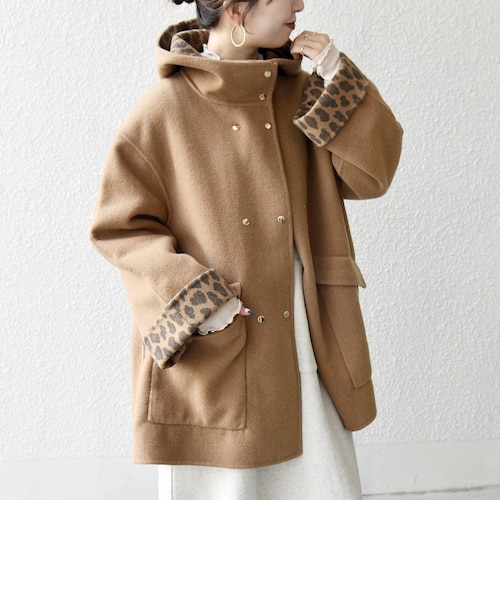 SHIPS any: リバー フーデッド Aライン ミドル コート｜シップスの通販