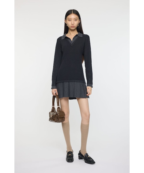LAYERED KNIT ミニドレス｜マウジーの通販｜&mall（アンドモール）三井