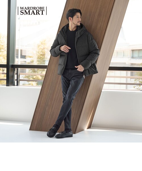 WEB限定 WARDROBE SMART】LANATEC フード ダウンジャケット
