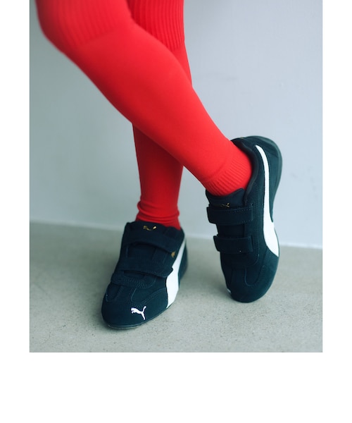 PUMA＞スピードキャット スニーカー / キッズ 18cm-21cm｜グリーン