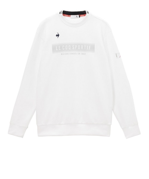 ルコックスポルティフ（lecoqsportif）ゴルフ ロゴプリント長袖クルー