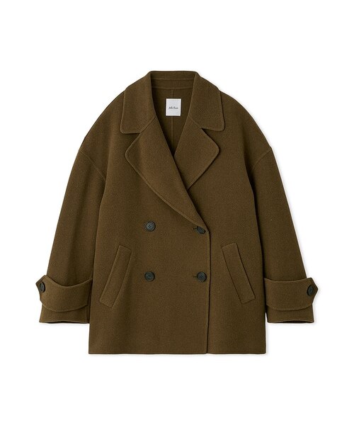woolコクーンシルエットピーコート｜ミラオーウェンの通販｜&mall