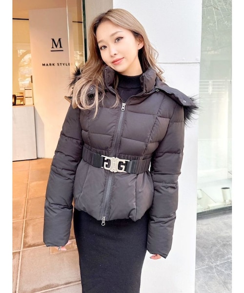 SymmetryGYDAベルト付きショートダウンコート｜ジェイダの通販｜&mall