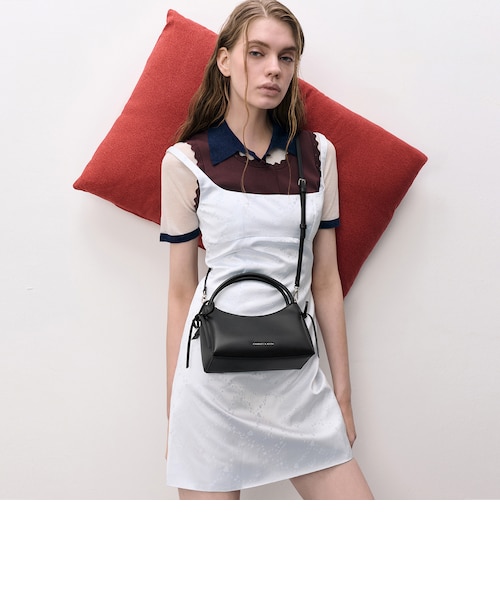 Hazel ヘーゼル ボウトップハンドルバッグ｜チャールズ＆キースの通販