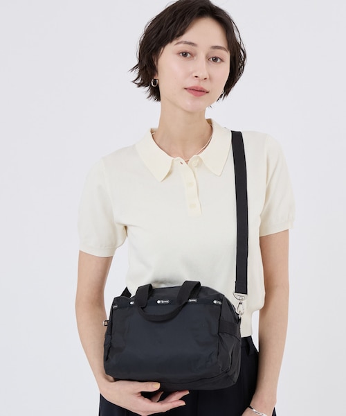 SMALL UPTOWN SATCHEL ブラックC｜レスポートサックの通販｜&mall