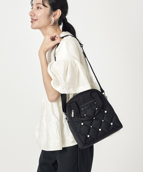 N/S MINI STCHL W PEARLS ブラックパール｜レスポートサックの通販
