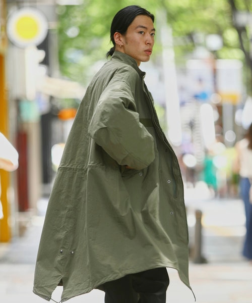 WEB限定 ビッグシルエット M-65 モッズコート/スタンドカラー