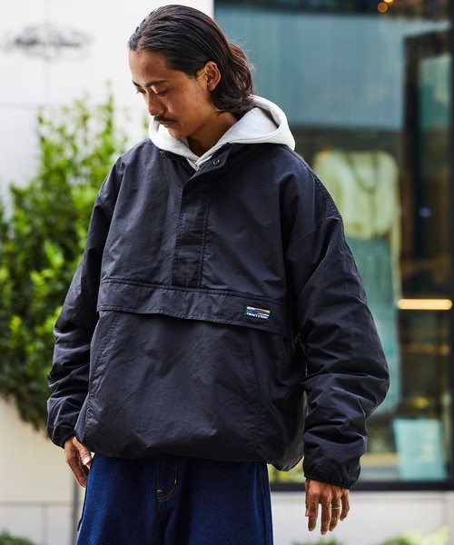 限定展開 リラックスフィット ナイロン フリース リバーシブル