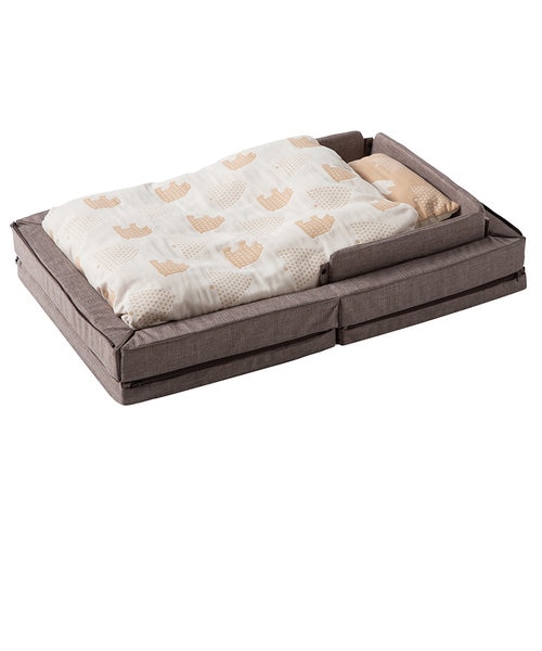 〇ファルスカ コンパクトベッド Free メランジブラウン