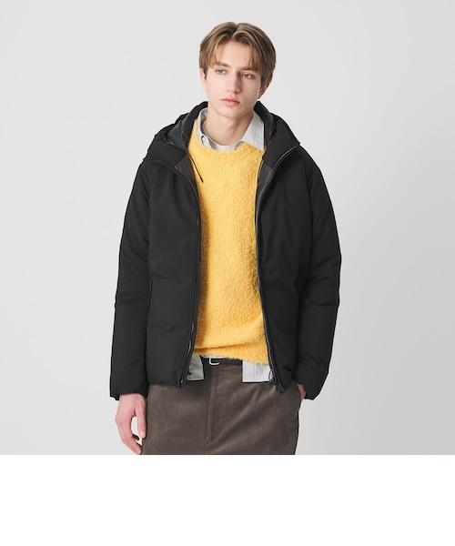 小松マテーレ シャンブレー フード ダウンジャケット 700FP 撥水機能