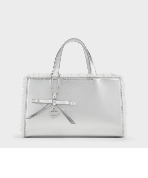 Raina レイナ レーストリム トートバッグ｜チャールズ＆キースの通販