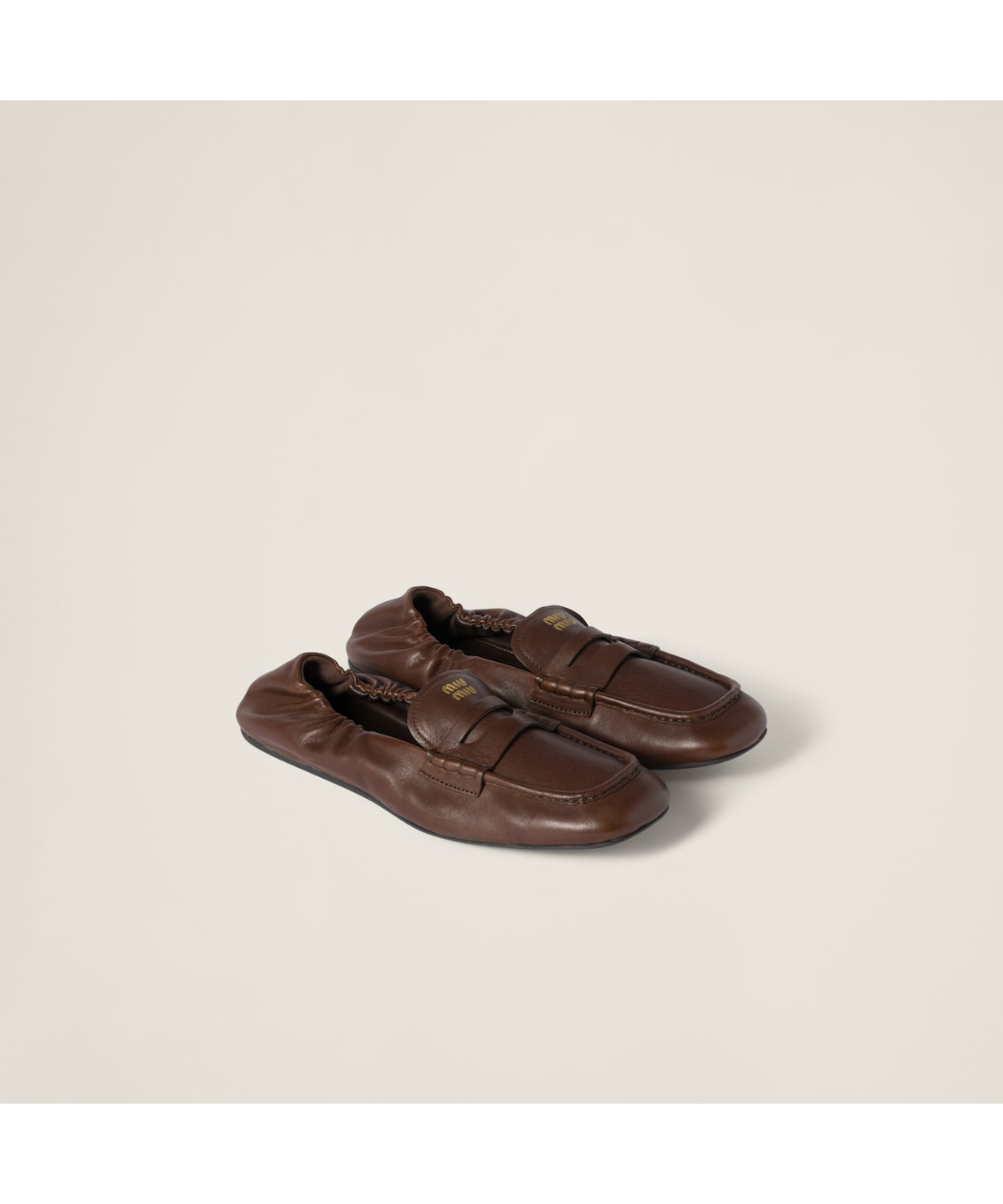 MIU MIU/ミュウミュウ通販 | アンラインドブリーチレザー ローファー