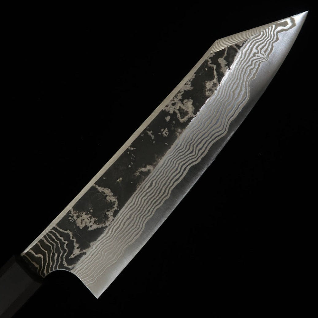 初心HATSUKOKORO ヨロコビSP 切付牛刀 SLD 黒打ちブラスト仕上げ
