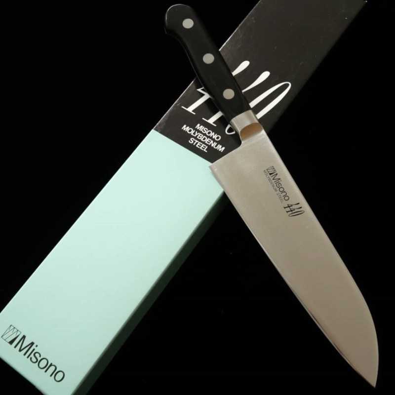 ミソノMISONO 三徳 440 黒積層合板 (180mm) – 三浦刃物店 Miura Knives