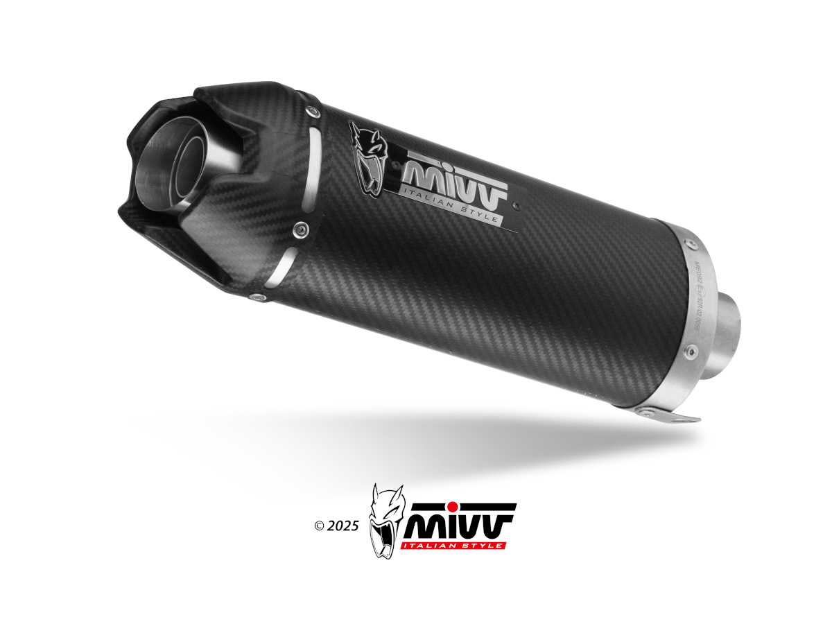 KAWASAKI NINJA ZX-6R Exhaust Mivv AK-1 Carbon with Carbon cap K