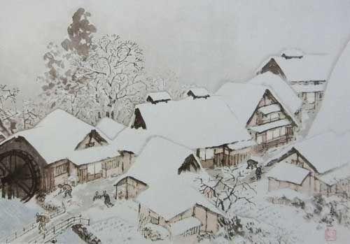 川合玉堂作品【雪霽】の買取・査定はミライカ美術にお任せください