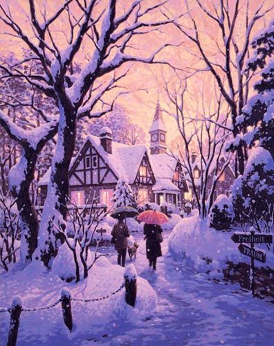 笹倉鉄平作品【パープルスノー】の買取・査定はミライカ美術にお任せ