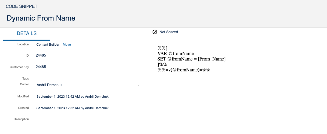 Matching the sender with the recipient: Dynamic Sender profile and