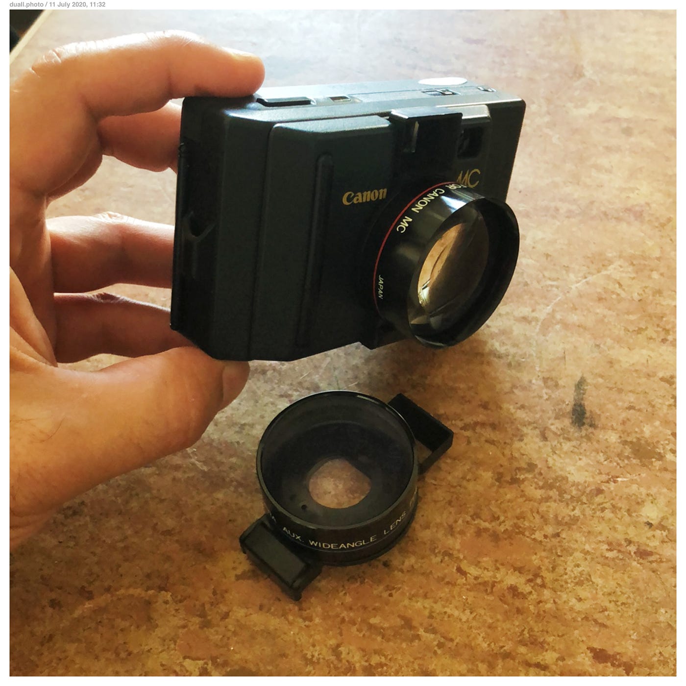 Canon MC 35mm film camera review and add-on lenses | by Tristan