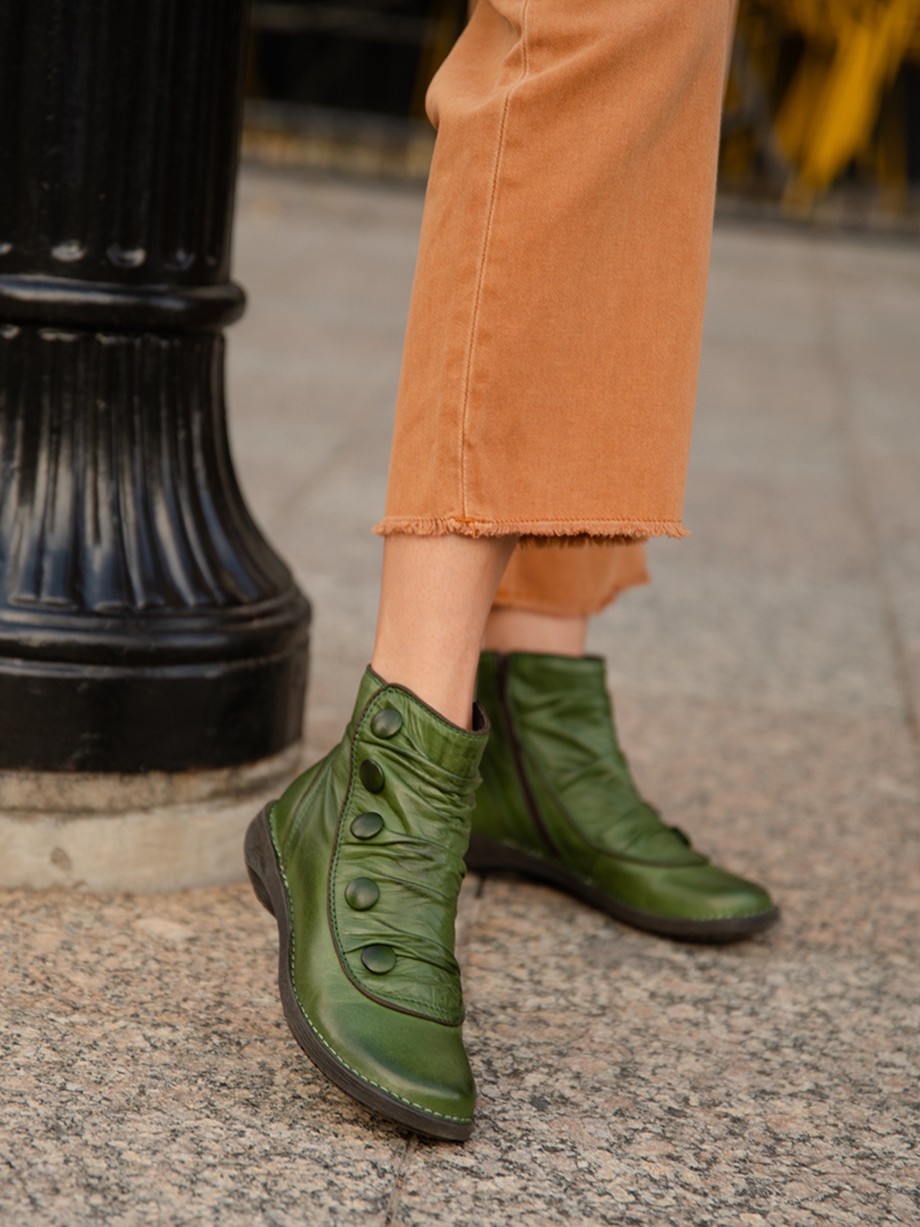 Miz Mooz Pumpkin Ankle Bootie | Miz Mooz