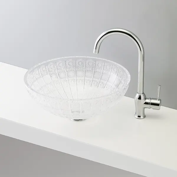 洗面ボウル ボヘミアガラス ルナ B212｜おしゃれな洗面ボウル(洗面器