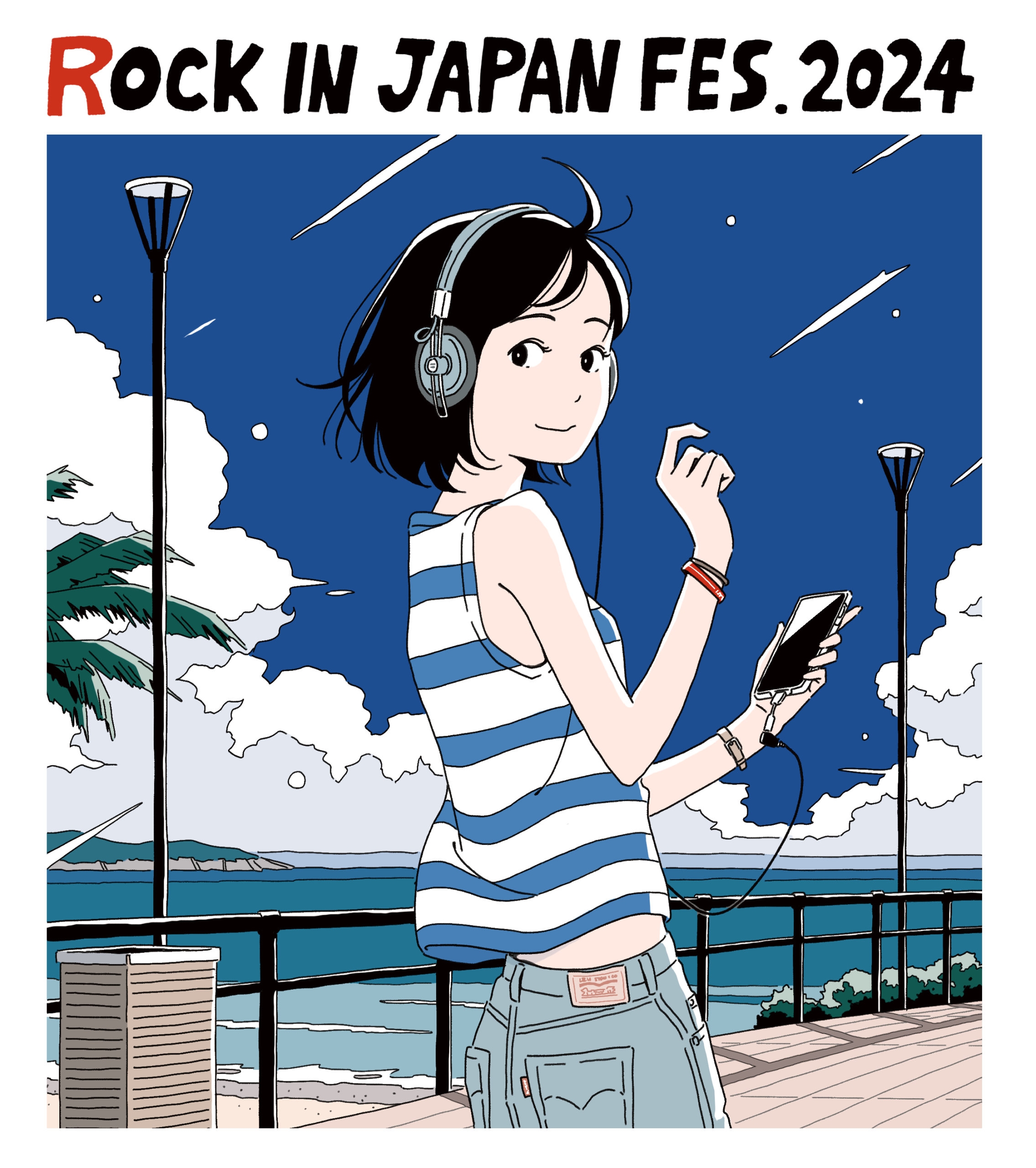 ROCK IN JAPAN FESTIVAL 2024 蘇我 オフィシャルTシャツイラスト