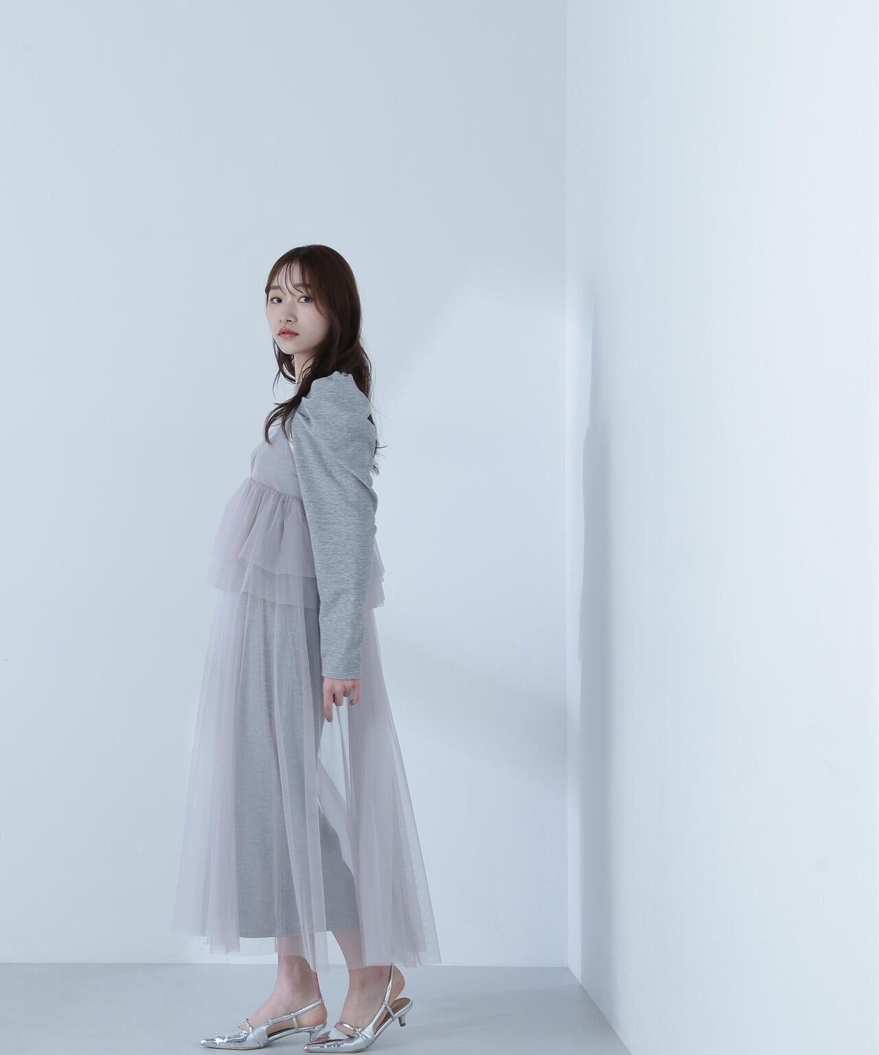 カットソーレイヤードチュールワンピース | NATURAL BEAUTY BASIC