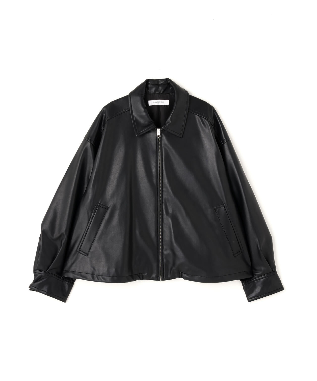 フェイクレザードロストブルゾン | NATURAL BEAUTY BASIC（ナチュラル