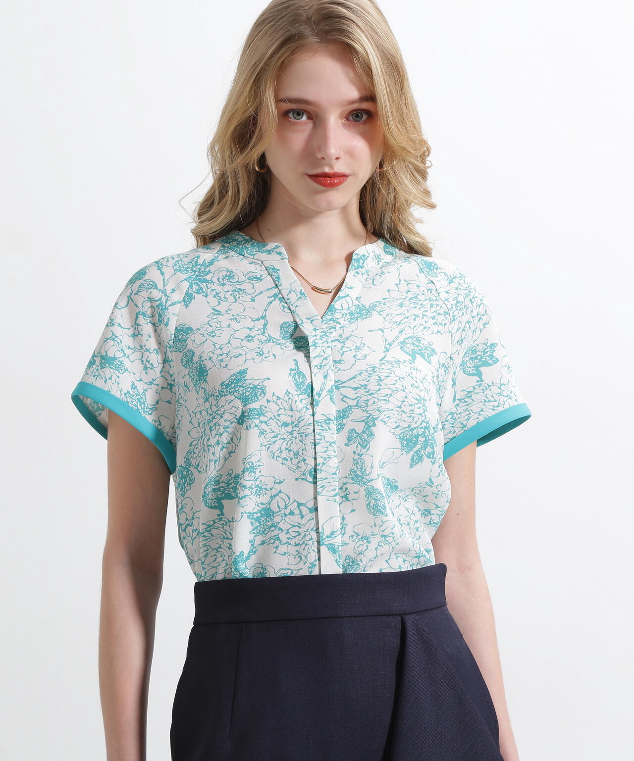 フラワープリントバックリボンブラウス | PINKY&DIANNE（ピンキー