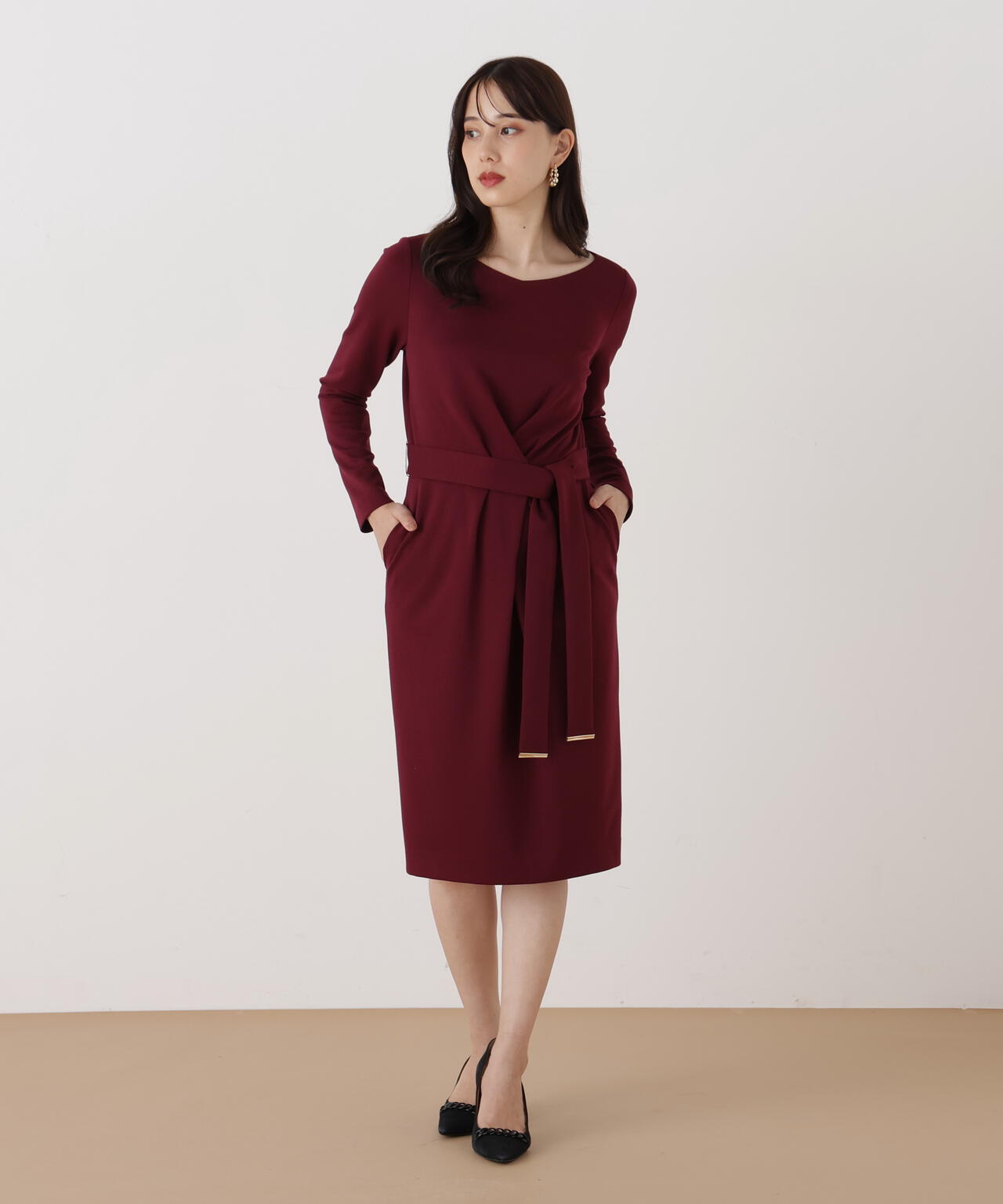 WEB/店舗限定カラー］クロスタックジャージワンピース | PINKY&DIANNE