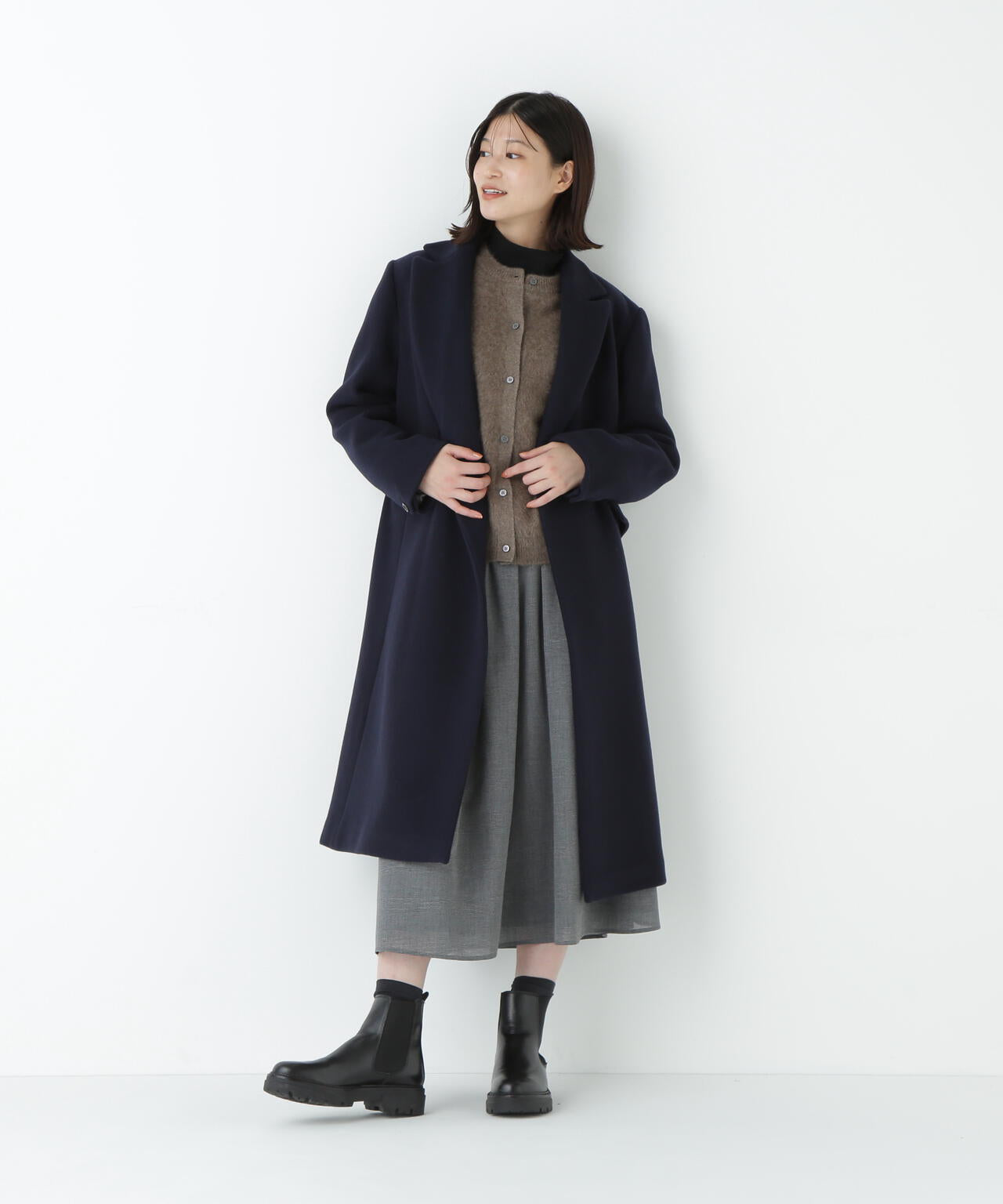 ウールモッサダブルチェスターコート | human woman（ヒューマン