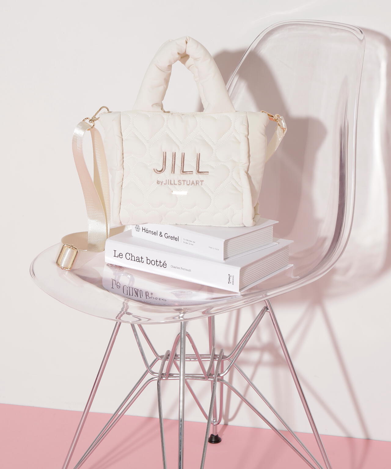 ハートパフトート WEB限定カラー:ピンクレッド | JILL by JILL STUART